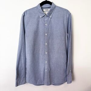 Goodthreads - Oxford Button Up Shirt - Blue Cotton - Men’s Medium Slim Fit